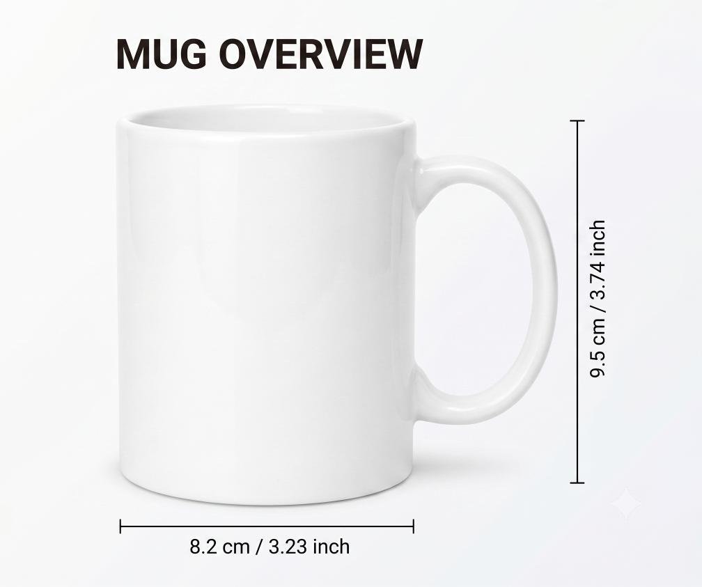11oz White Normal Mug — personalised gift by Printora Gifts