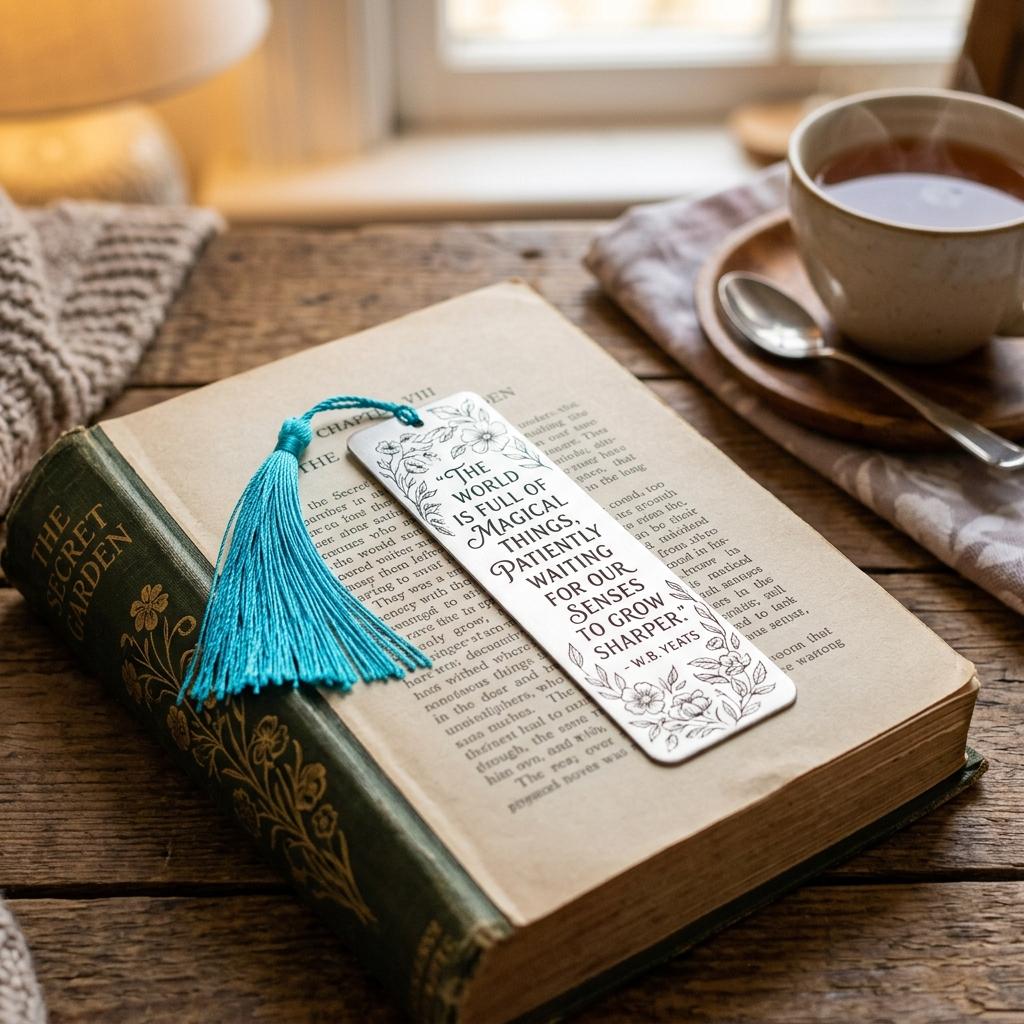 Stainless Steel Book Mark — personalised gift by Printora Gifts