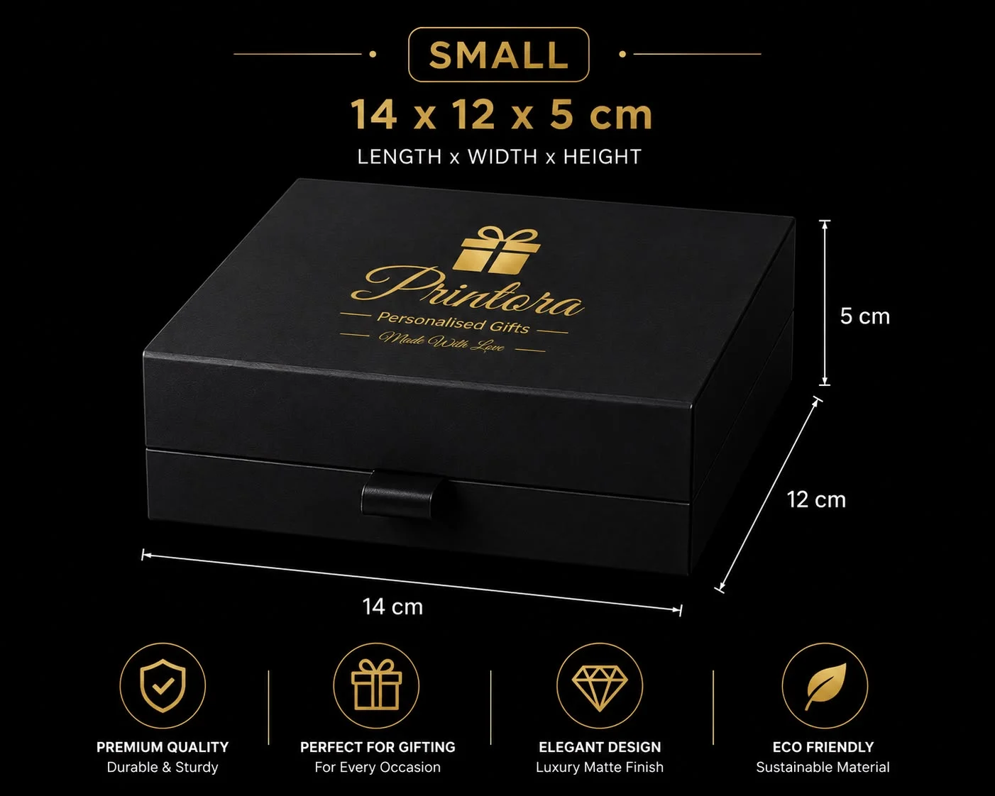 Luxury Gift Box with Message (Small) — personalised gift by Printora Gifts