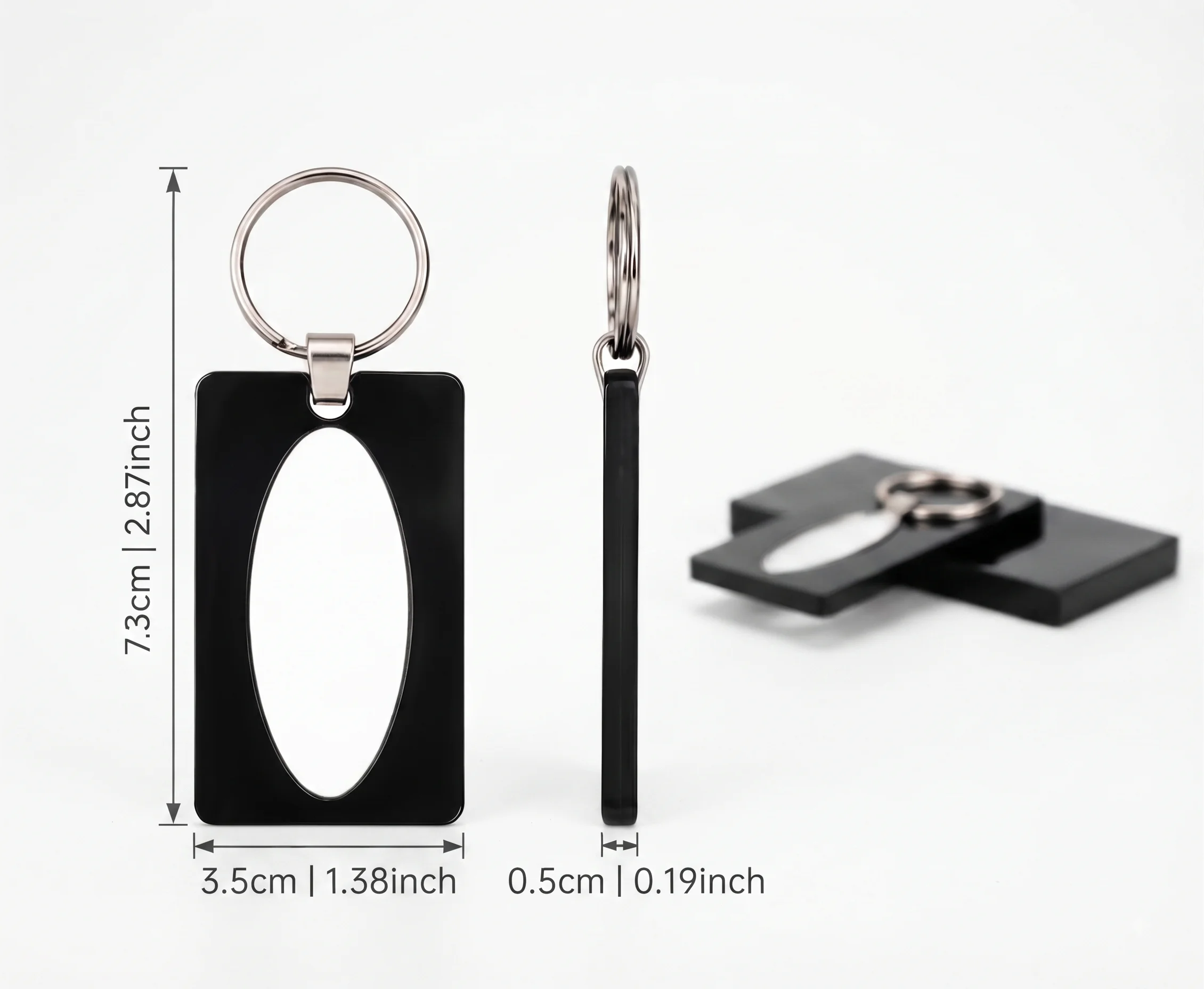 Stainless Steel Key Chain (Oval shape) — personalised gift by Printora Gifts